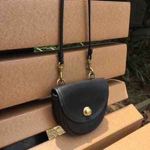 Vintage Coach® Mini Belt Bag - Black